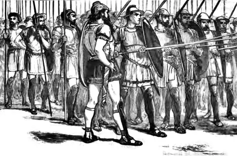 Victorian depiction of a Macedonian phalanx, 4th century BC